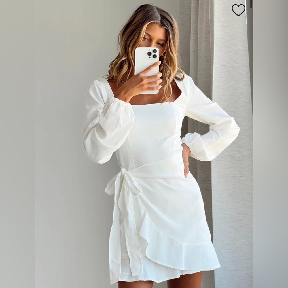 Princess Polly The Villa Mini Dress White